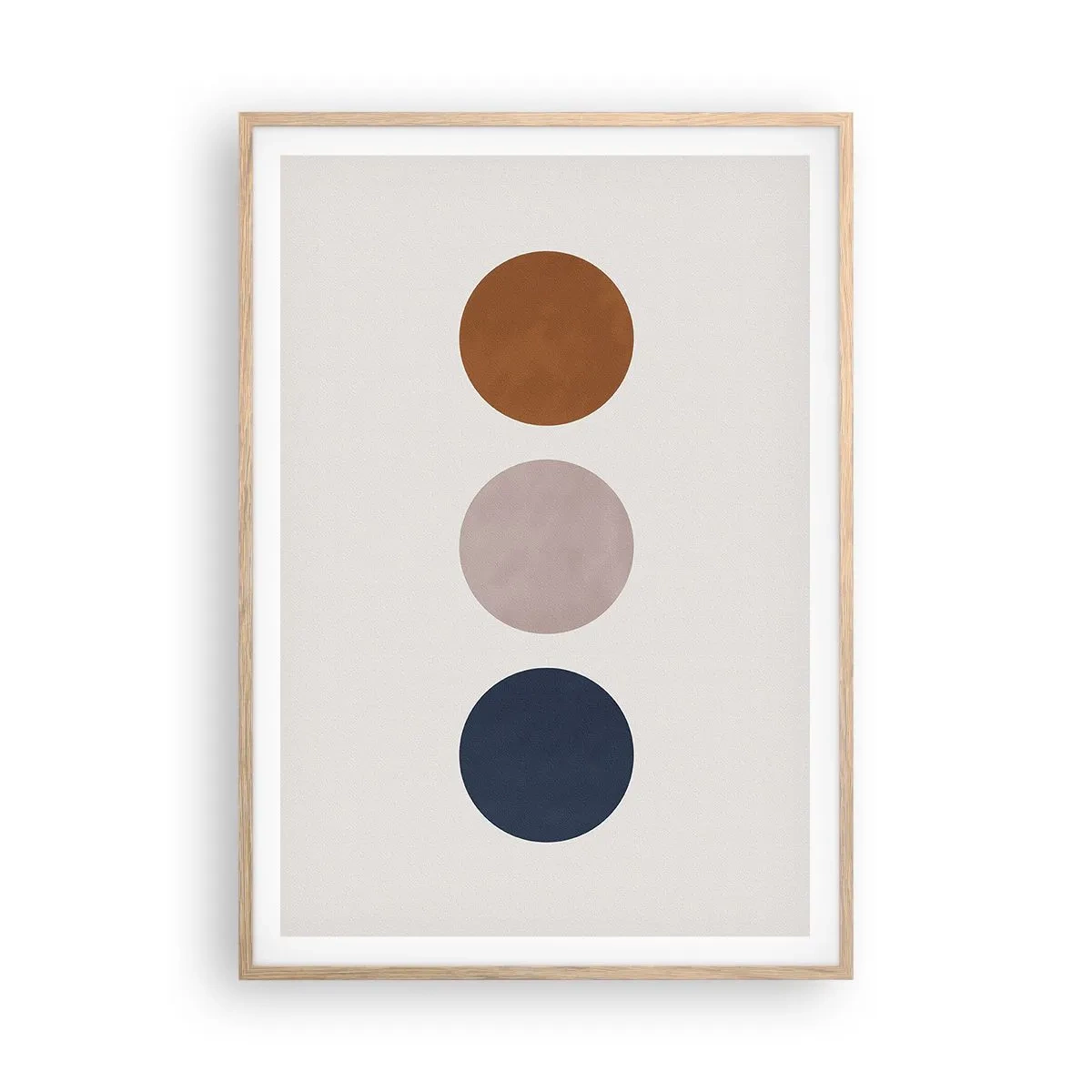 Poster în ramă de stejar deschis - Simbol de excelență - 70x100 cm