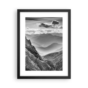 Poster în ramă neagră - Dincolo de orizont - 30x40 cm