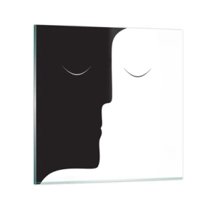 Tablou pe sticlă - Unitatea contrariilor - 30x30 cm