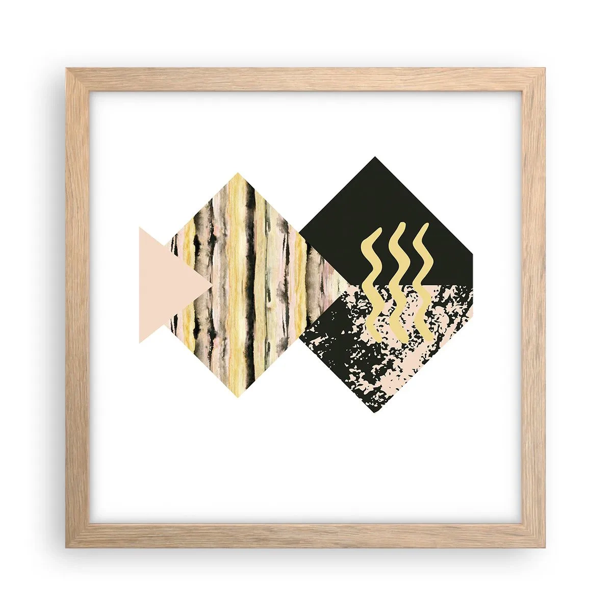 Poster în ramă de stejar deschis - Aparent simplu - 30x30 cm