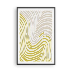 Poster în ramă neagră - Compoziție cu cambrare ușoară - 61x91 cm