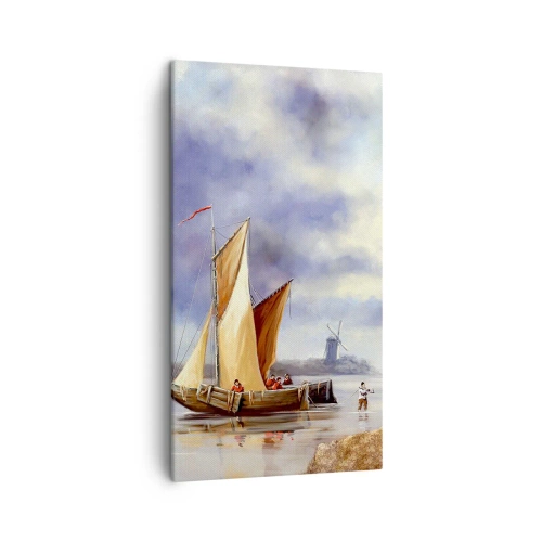 Tablou pe pânză - Întoarcerea marinarilor - 45x80 cm