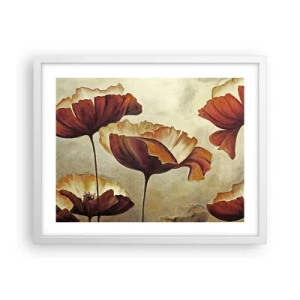 Poster în ramă albă - Lunca - 50x40 cm