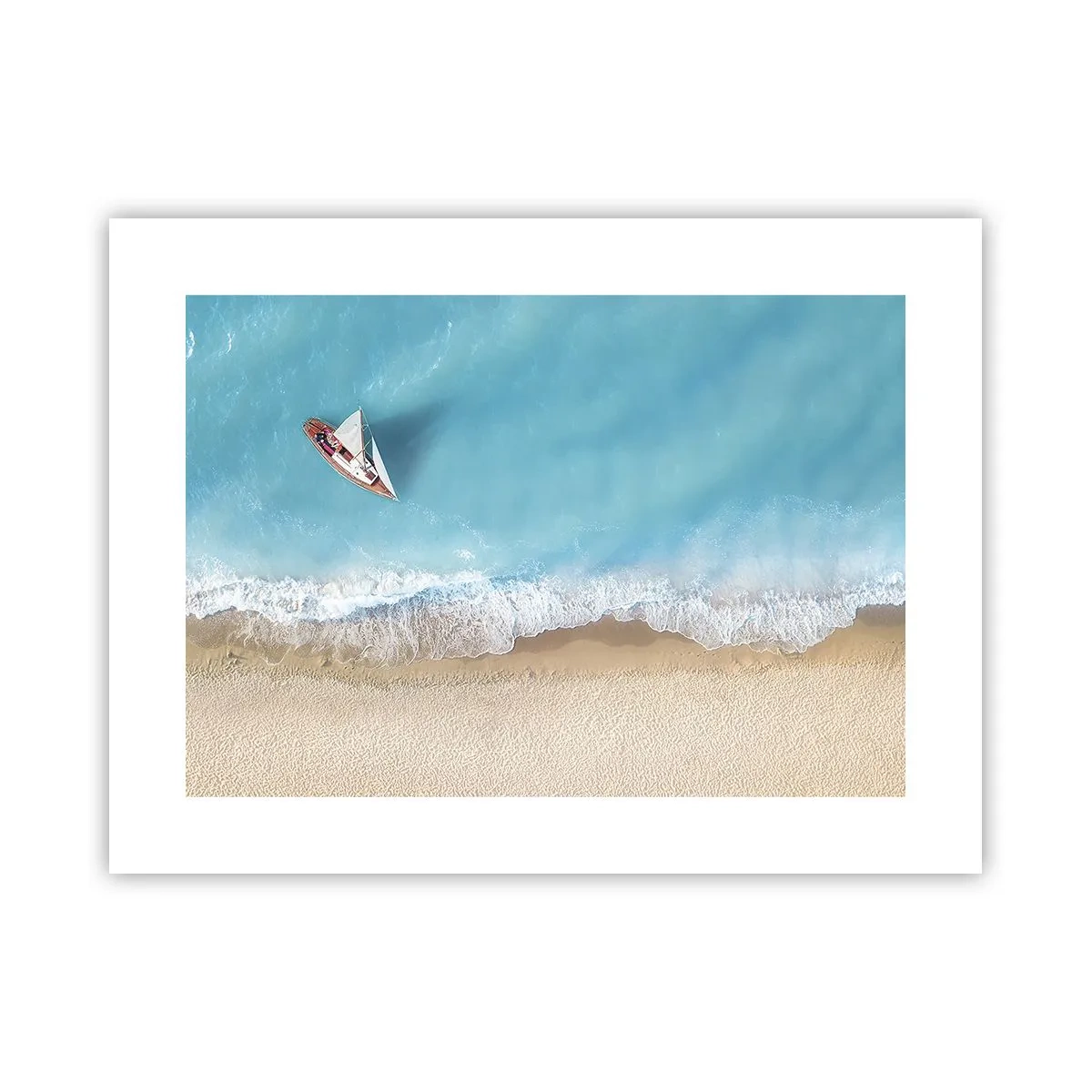 Poster - La frontieră dintre albastru și auriu - 40x30 cm