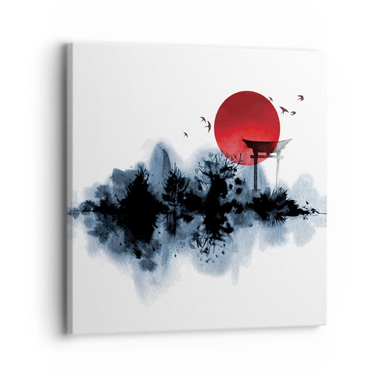 Tablou pe pânză - O vedere japoneză - 30x30 cm