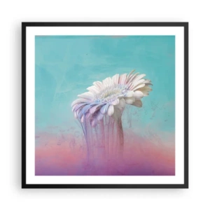 Poster în ramă neagră - Viața de după flori - 60x60 cm