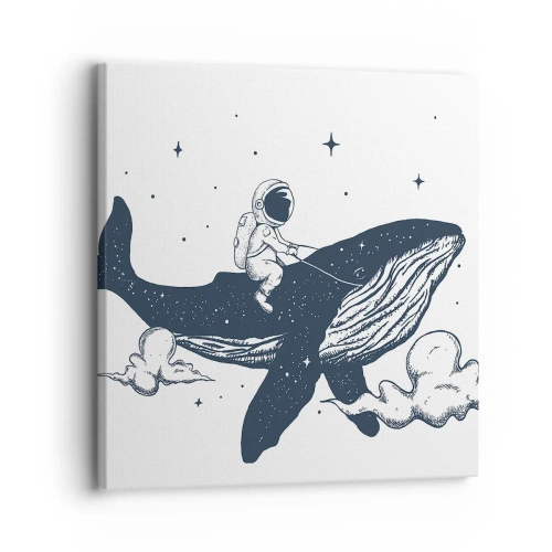 Tablou pe pânză - Aventura spațială - 30x30 cm