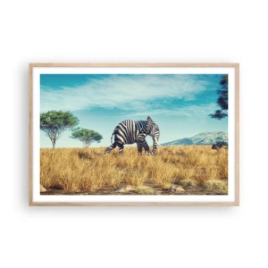 Poster în ramă de stejar deschis - Griul nu mai este la modă - 91x61 cm