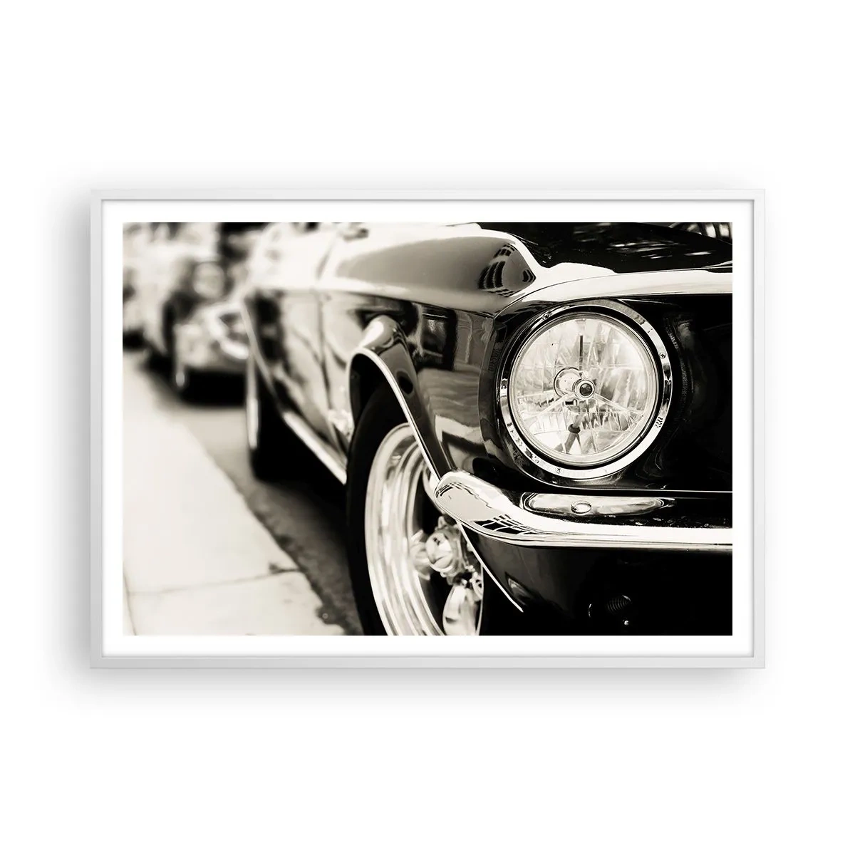 Poster în ramă albă - Strălucire durabilă - 100x70 cm