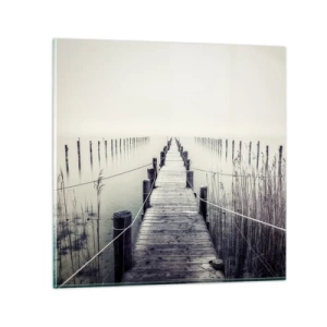 Tablou pe sticlă - Scufundă-te în pace - 30x30 cm