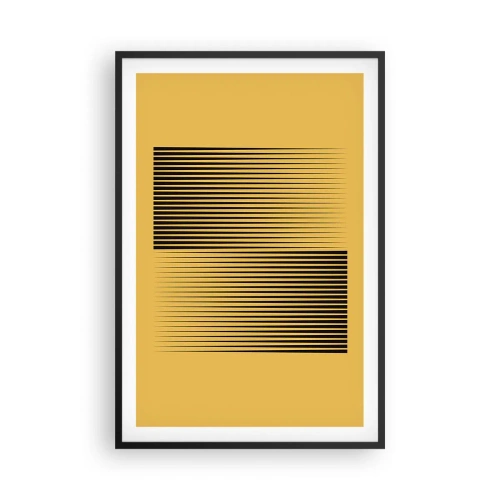 Poster în ramă neagră - Pătratul contrariilor - 61x91 cm