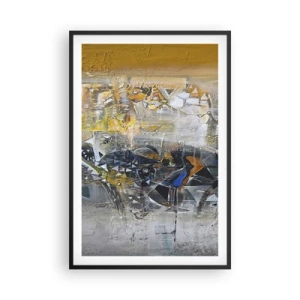 Poster în ramă neagră - Totul va fi bine - 61x91 cm