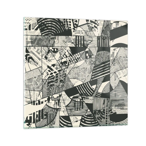 Tablou pe sticlă - Dinamica de astăzi - 50x50 cm