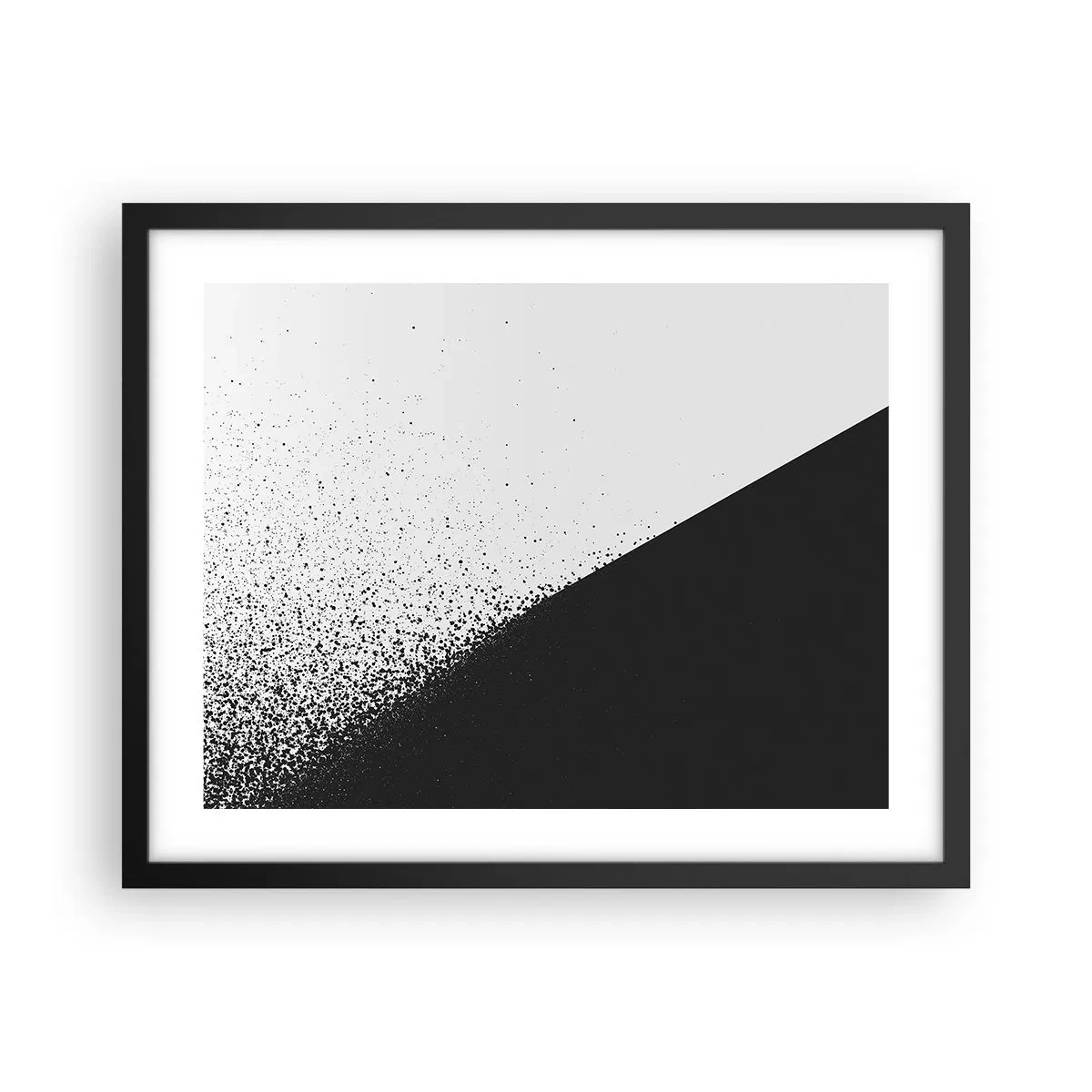 Poster în ramă neagră - Din ce în ce mai repede, din ce în ce mai mult - 50x40 cm