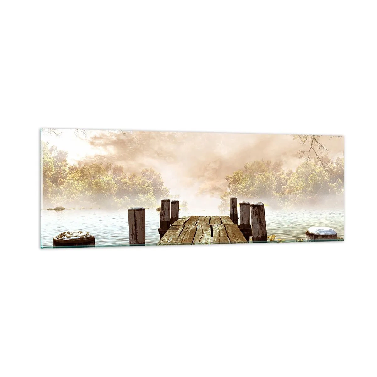 Tablou pe sticlă - Tristețea blândă a toamnei - 90x30 cm