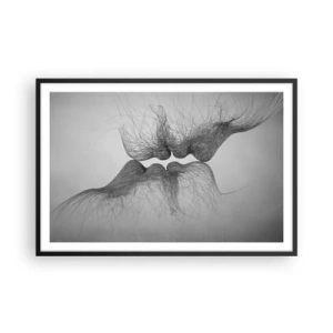 Poster în ramă neagră - Sărutul vântului - 91x61 cm