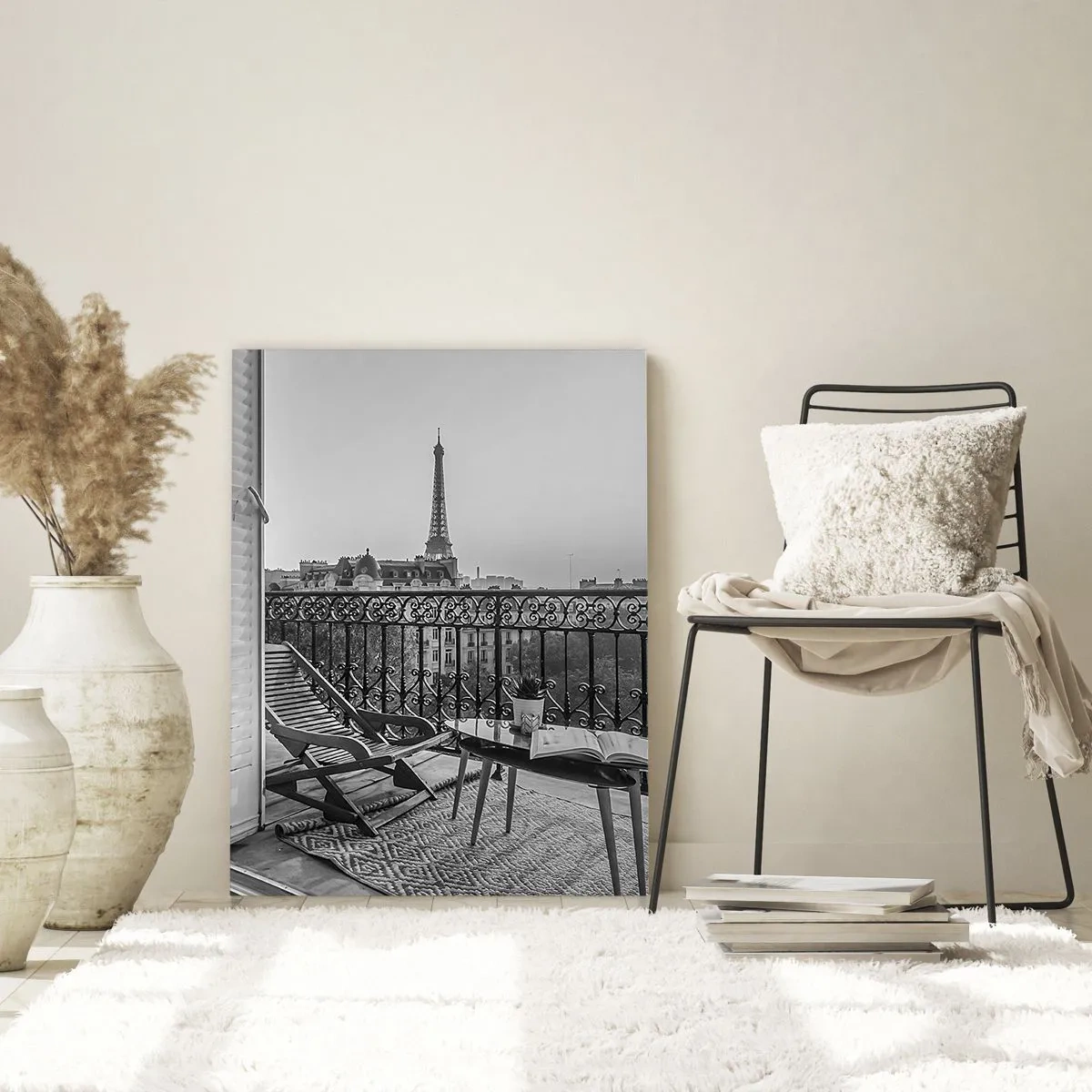 Tablou pe sticlă - După-amiază pariziană - 50x70 cm