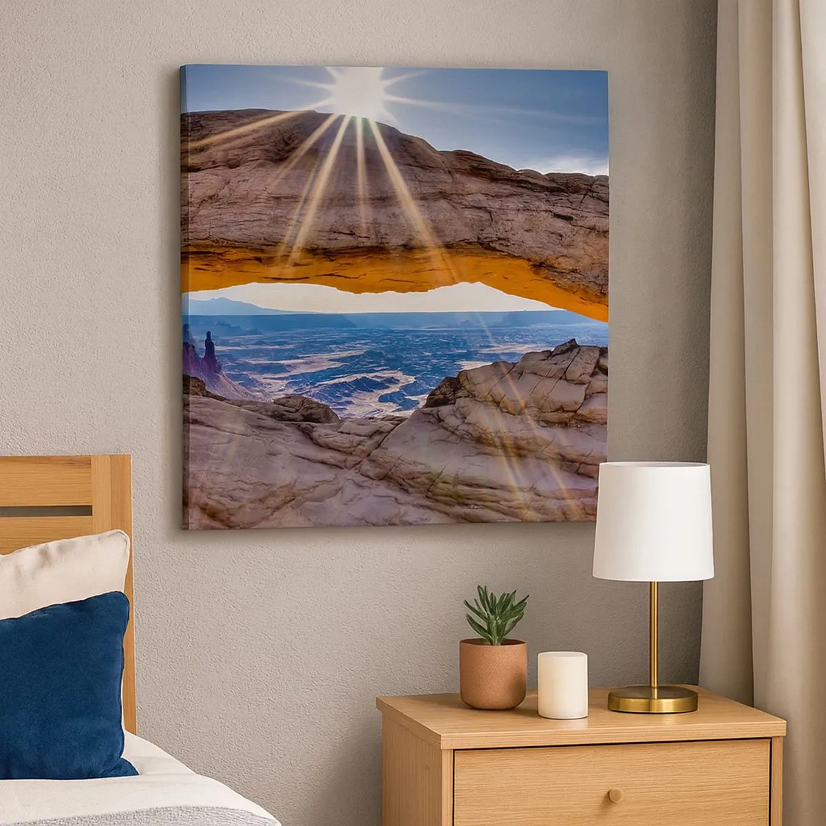 Tablou pe pânză - Prin poarta de piatră - 30x30 cm