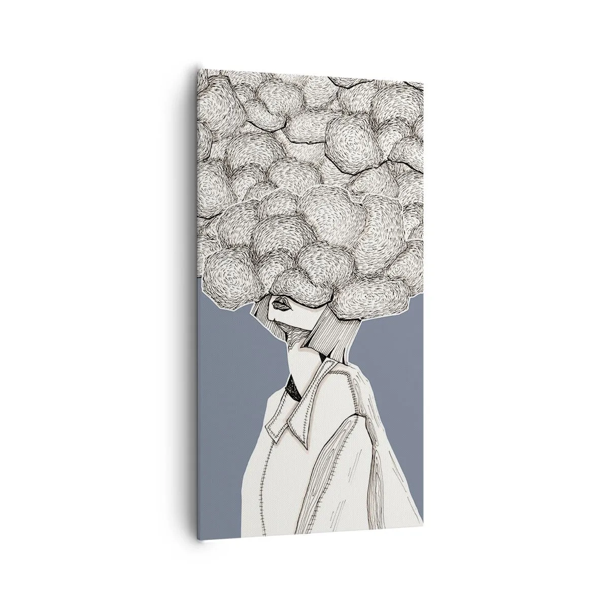 Tablou pe pânză - Cu capul în nori - 65x120 cm