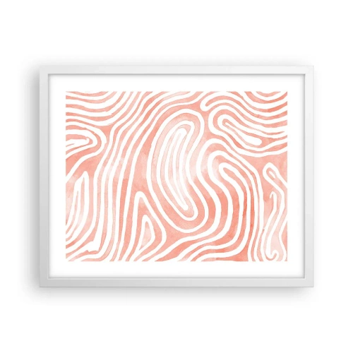 Poster în ramă albă - Într-un labirint de coral - 50x40 cm