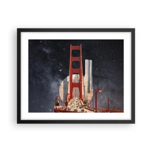 Poster în ramă neagră - Întotdeauna în centru - 50x40 cm