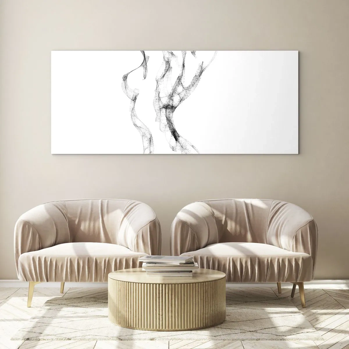 Tablou pe sticlă - Frumoasa și puternică - 90x30 cm