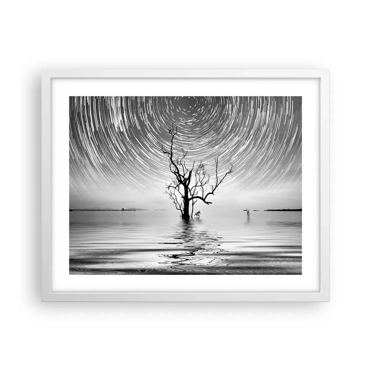 Poster în ramă albă - O simfonie a naturii - 50x40 cm