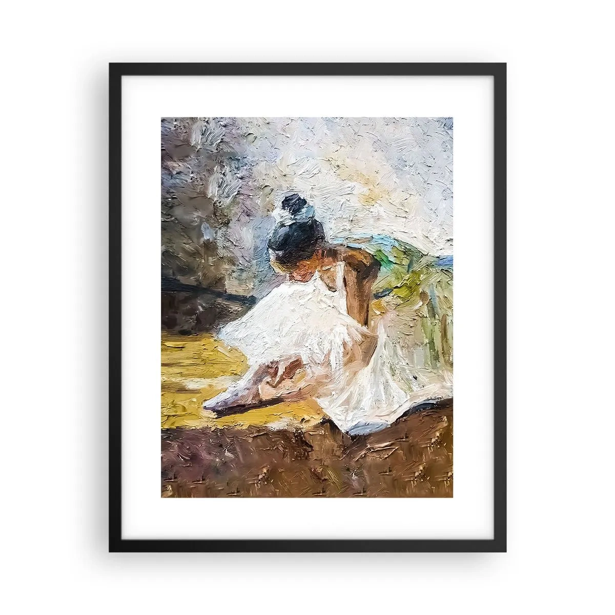 Poster în ramă neagră - Dintr-un tablou de Degas - 40x50 cm