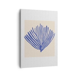 Tablou pe pânză - Evantai albastru - 50x70 cm