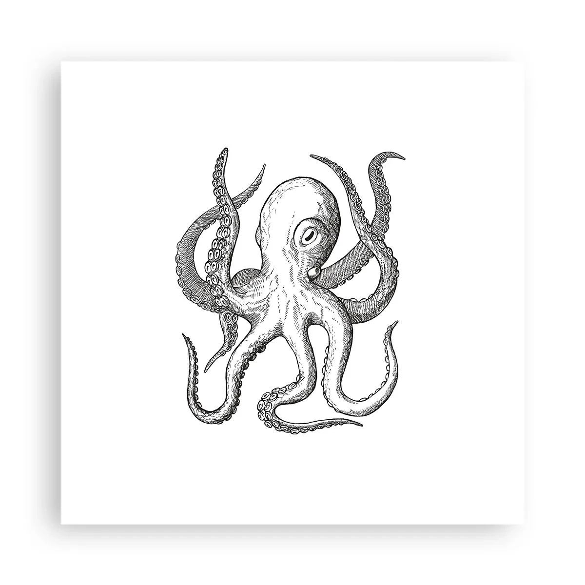 Poster - Dansând cu valurile - 40x40 cm