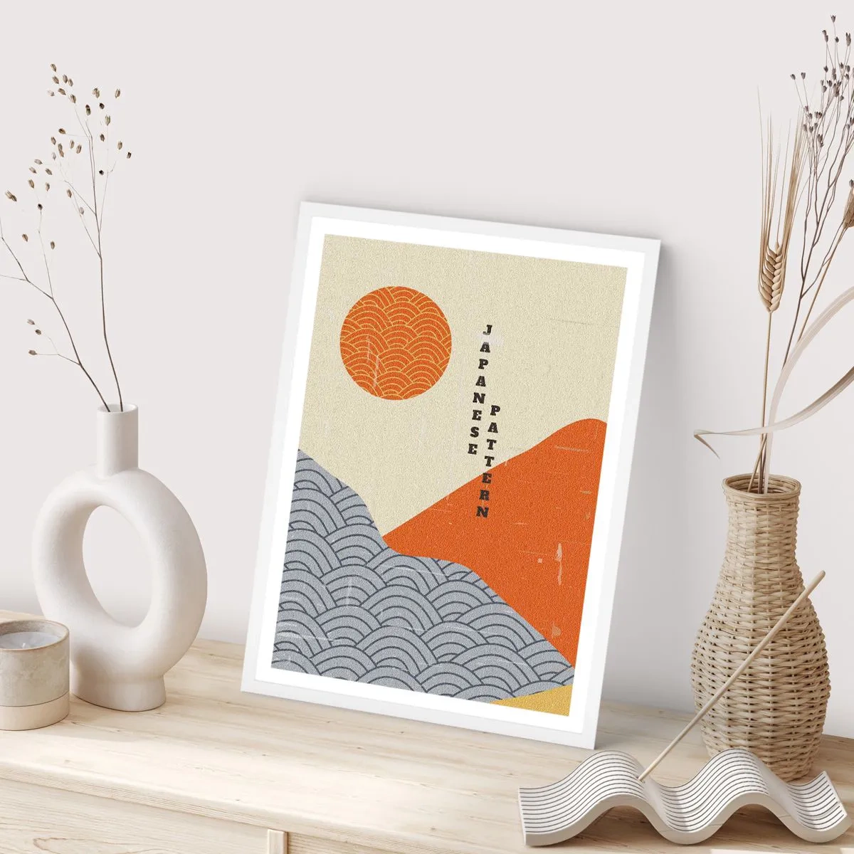 Poster în ramă albă - În stil japonez - 30x40 cm