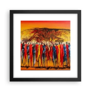 Poster în ramă neagră - Acolo, acolo, acolo, acolo se duc - 30x30 cm