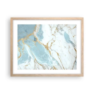 Poster în ramă de stejar deschis - Bogăția pietrei - 50x40 cm