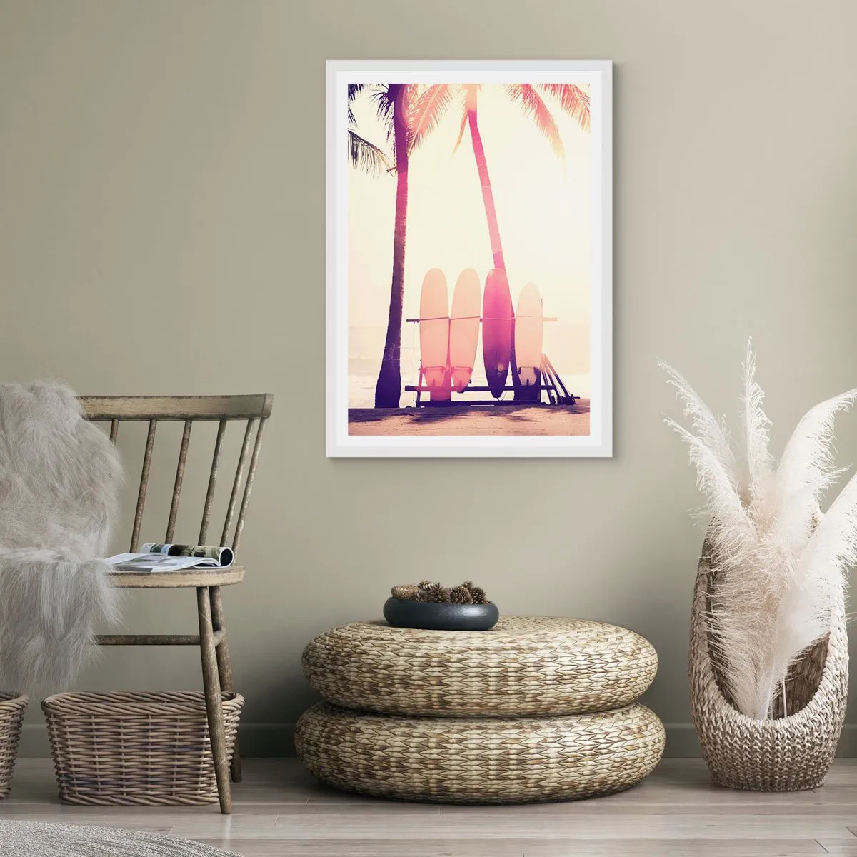 Poster în ramă albă - Va fi o zi minunată - 30x40 cm