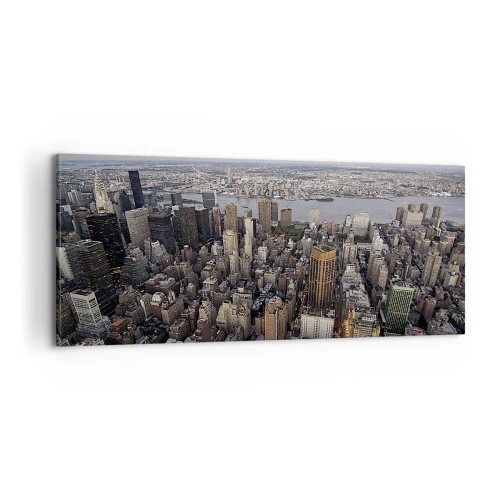 Tablou pe pânză - Inima care bate în timpul nostru - 100x40 cm