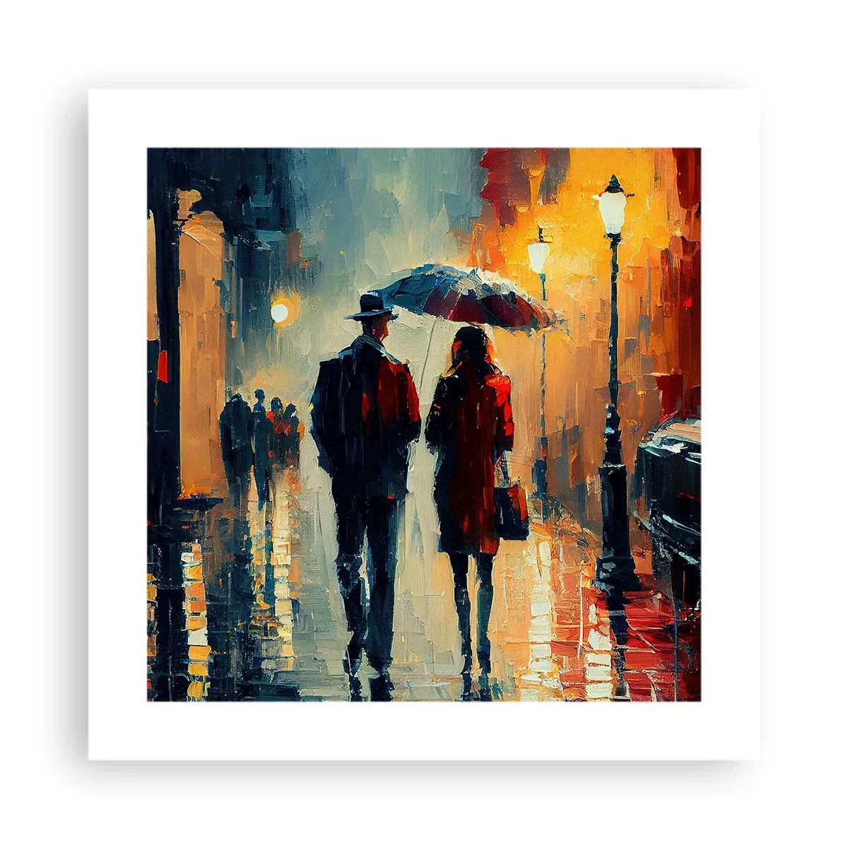 Poster - Poveste de dragoste urbană - 40x40 cm
