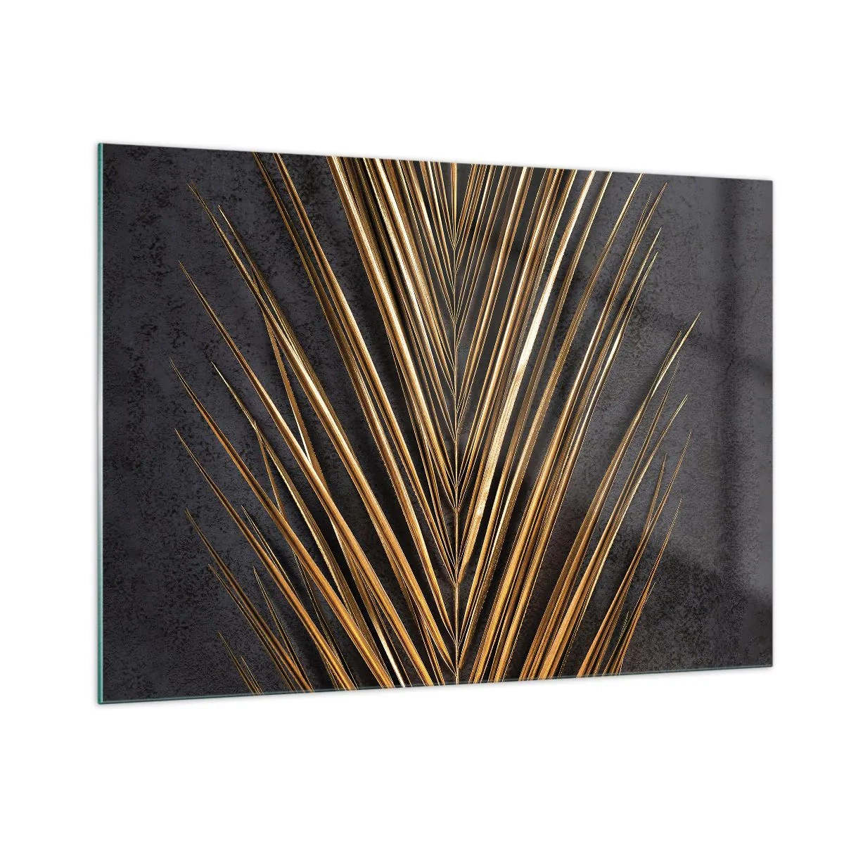 Tablou pe sticlă - Aur tropical - 100x70 cm