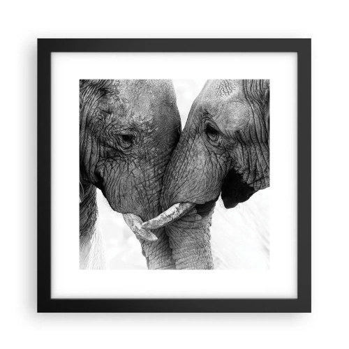 Poster în ramă neagră - Mărturisire din inimă - 30x30 cm
