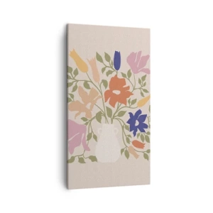 Tablou pe pânză - Buchet delicat - 45x80 cm