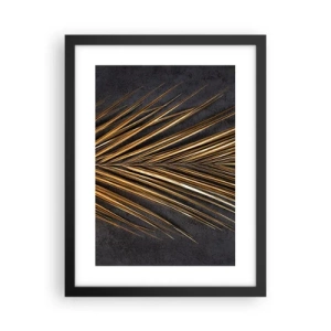 Poster în ramă neagră - Aur tropical - 30x40 cm