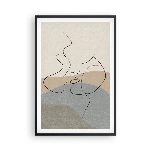 Poster în ramă neagră - Ca o atingere de pensulă - 61x91 cm