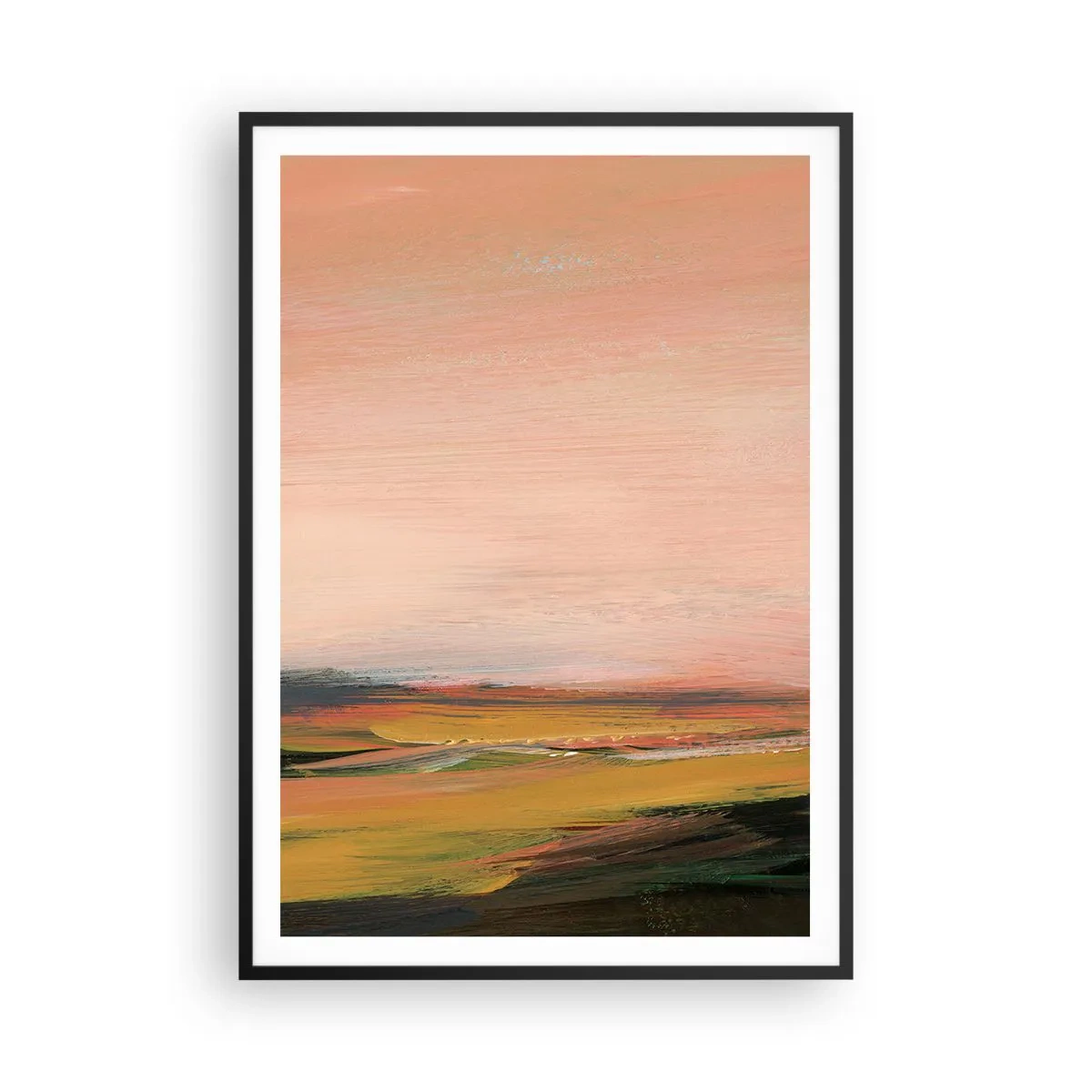 Poster în ramă neagră - Tonalitatea de roz - 70x100 cm