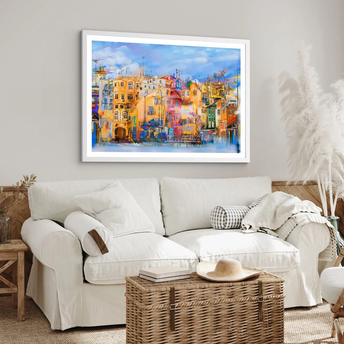 Poster în ramă albă - Suntem împreună - 91x61 cm