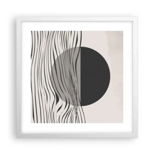 Poster în ramă albă - Semicompunere - 40x40 cm