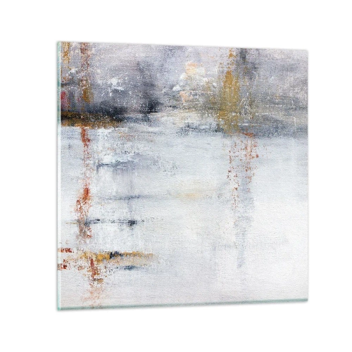 Tablou pe sticlă - În spatele cortinei de aer - 30x30 cm
