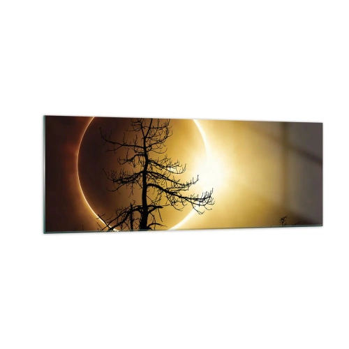 Tablou pe sticlă - Eclipsă totală - 140x50 cm