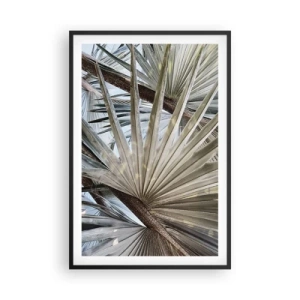 Poster în ramă neagră - Evantaie din tropice - 61x91 cm