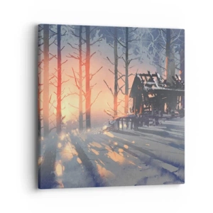 Tablou pe pânză - Doar soarele se strecoară - 40x40 cm