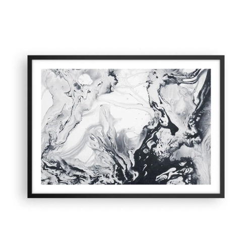 Poster în ramă neagră - Interiorul Pământului - 70x50 cm