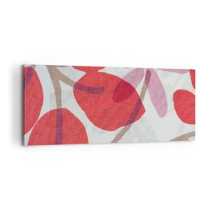 Tablou pe pânză - Aranjament floral în roz - 120x50 cm